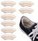 Molain Lot de 4 paires de coussinets de talon autocollants pour chaussures invisibles pour chaussures lâches pour femmes et hommes Protection des Anti-frottements Anti-ampoules (couleur de la peau)