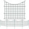 Lospitch Clôture d'étang - Clôture de jardin - Avec éléments de clôture et barres de fixation - Clôture de jardin (10 arcs inférieurs)