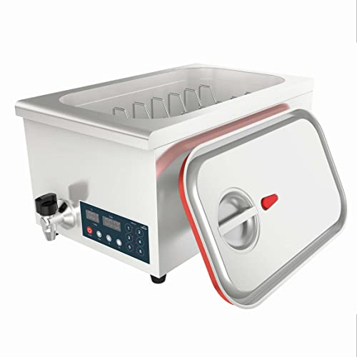 LACOR - 69492 - Cuiseur à basse température sous vide professionnel qui permet de cuisiner les aliments sous vide en acier inoxydable, fermeture hermétique, dimensions 62,5 x 36 x 30 cm, gris