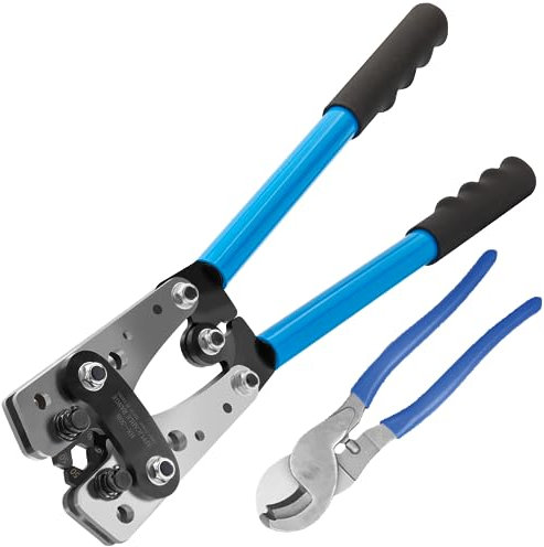 Pince a Sertir Pince Coupe Câble Cosse de Câble de Batterie Outils de sertissage Pinces D'électricien pour Sertir Des Câbles de 6-50mm²