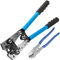 Herramienta de Prensado de Cable con Cortador de Cble Crimpadora Terminales Electricos Grimpadora Herramienta de Prensado de Terminales de Cable de Batería de 6-50 mm² Prensa de Cables Cortacables