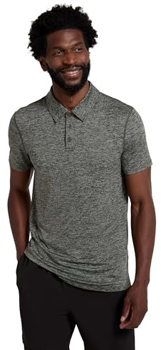 Mountain Warehouse Agra Striped Mens Polo Tshirt - UV Protection Tee, Sweat Wicking Top, Lightweight, Casual T-Shirt- for Spring Summer, Walking, Running & Sports