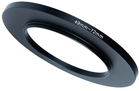 49 mm auf 72 mm Step-Up-Ringfilter-Adapter, für alle Marken UV ND CPL, Metallring Step-Up Ringe Adapter Filter (49 mm-72 mm)