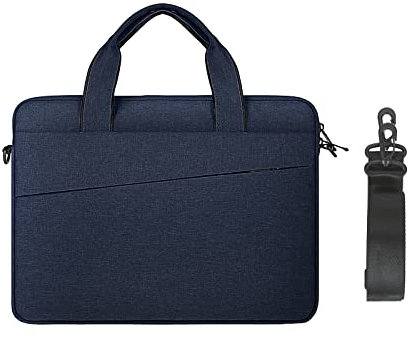 jooeer 13 Pulgadas Bolsa Portatil Funda Ordenador para 13 MacBook Air Pro M2 M1 Chromebook Notebook Surface Laptop 2/3/4/5, Maletín Impermeable Fina Sleeve PC Blanda con Asa Bandolera, Azul Marino
