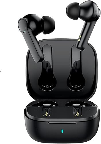 RANZAH Wireless Earbuds, ENC Bluetooth 5.1 Headphones, HiFi Sound, Touch Control,Ergonmic Design, Fast Connection, Long Battery life, Light weight, WaterProof Earphones,Fully Compatible