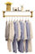 IMYOGI Exquisite Kleiderstange Metallgarderobe, Boutiquen Kleidung Ausstellungsstand Multifunktions-Hängegarderobe Golden Office Hotel Lagerregal (Größe: 80 * 26 cm) (80 * 26 cm)