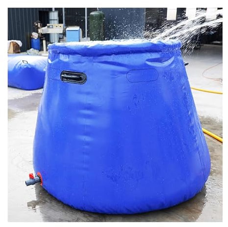 Large Capacity Water Bladder,Software Round Storage Bag,PVC Water Storage Bladder Containers,Foldable Water Storage Barrel for Ecological Water Grass Fish Hydroponic Plant Farming (Color : Bule, Siz