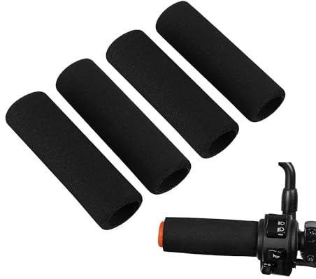 TUKEVA 2 Paires Motorrad Lenkergriff Schaum Griffe Griffüberzug Anti Vibration Bequem Lenker Abdeckung Grip Puppies Motorrad für Durchmesser Lenker 3.17-3.68cm für Motorrad Rennrad E-Bike etc (31mm)