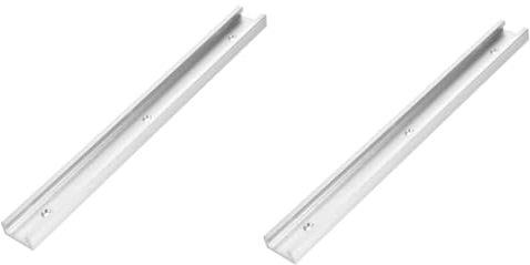 Hemobllo 2St Leitfaden für Holzbearbeitungsrutschen führungsschiene guide rail aluminium Metall-T- T-Track-Gleitplatte umrüsten Inversionstabelle Schiebegriff Kreissäge Gleitschiene
