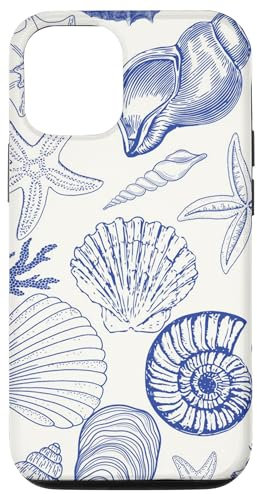 iPhone 12/12 Pro Seashells Toile French Ocean Shell Coastal Granddaughter Case