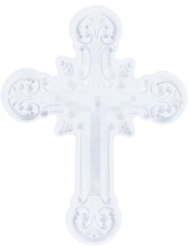 SEWOART Silikonformen Gießformen Silikonform Kreuzen Gebe 3D GießForm FüR Wanddekoration Diy Epoxidharz Schmuckherstellung