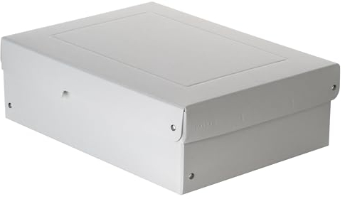 FALKEN Original PureBox Pro Made in Germany. 100 mm de alto, DIN A4, DIN ISO 9706, DIN ISO 16245-A. Caja de almacenamiento con tapa, libre de ácidos, resistente al envejecimiento, adecuada para