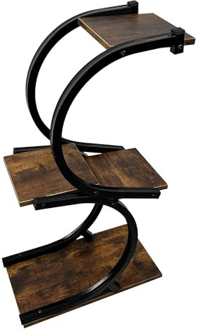 KINSPORY Étagère à fleurs en bois à 4 niveaux, Étagère à plantes, pots de fleurs d'angle, Étagère à plantes étagée Escalier à plantes Étagère sur pied pour salon, balcon, jardin, terrasse
