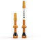 Shredr. Tubeless Ventile Set, orange | Presta Ventile für Schlauchlos-Reifen | Superleichtes Alu, orange eloxiert, französisches Ventil | Für Normale Tubeless-Felgen (Orange, 44mm)