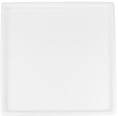 M METERXITY Ceramic Plant Saucer, 8 Inch Plant Water Catcher Tray, Plant Pot Saucers for Indoor/Outdoor Plants/Flower Drainage Drip Water Tray [Square White]