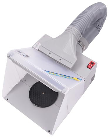 4m³/min Absauganlage YUNRUX Airbrush Spritzkabinen Bausatz tragbare Airbrush Spritzkabine Absauganlage mit LED Lüfter Airbrush-Absauganlage zur Farbnebel Absaugung Airbrush Modellbau Lackierarbeiten