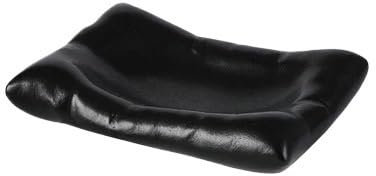 Piatti per Feste Piatto da portata in ceramica a forma di cuscino, piatto quadrato gourmet, piatto da dessert bianco e nero, piatto da insalata, ideazione artistica, stoviglie da cucina Piatto Da Dess