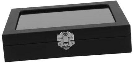 Zerodeko Ausweis-displaybox Mit Klarem Fenster Broschenvitrine Zum Schutz Vor Schmutz Und Kratzern Ausweis-etui Für Juweliergeschäfte Oder Persönlichen Gebrauch Leicht Und Elegant Für Nacht