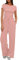 crazy bean Ensemble Survetement Femme à Taille Haute et Cordon de Serrage Tenue de Sport ÉLéGante et DéContractéE Pour Femmes 2-Piece Soft Short Sleeve Top Wide Leg Pants Rose M