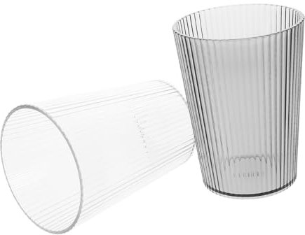 Hemobllo 2 Pièces Gobelet Simple pour Rince-Bouche Tasse De Rince-Bouche Tasses Tasse De Bain Tasse Porte-Brosse à Dents Gobelets De Salle De Bain Réutilisables Plastique