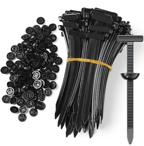 200 Pcs Nylon Universal Cable Tie Buckle - New Multifunctional Nylon Zip Ties with Pin & Button Design Plastic Cable Ties Tool Fasteners Car Body UV Resistant Zipties for Car Daily Repair