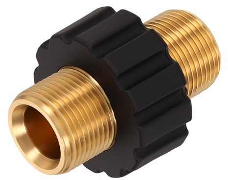 QUARKZMAN Adattatore per Idropulitrice M22 14mm Maschio a M22 14mm Maschio | Raccordi a Scatto Girevoli, per Tubo Idropulitrici