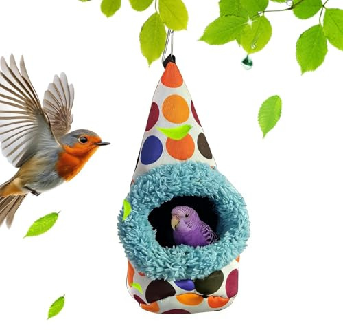 Huehkir Vogelbett Für Den Käfig Schlafbett Zum Schutz Vor Picken Und