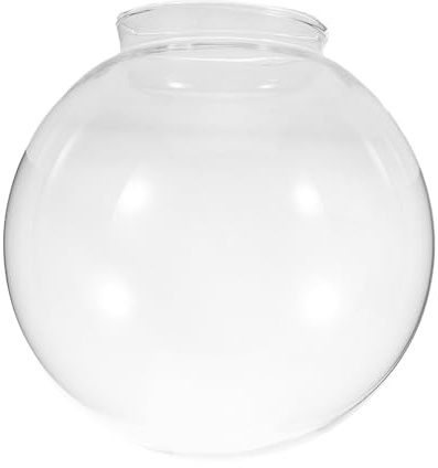 Paralume 15cm Ricambio per Lampadari, in Vetro Sferico | Globo Rotondo a Bocca Aperta, Diametro Interno 70mm e Esterno 85mm, Facile da Pulire