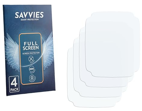 Savvies 4 Stück Full-Screen Schutzfolie für whraills CS2PRO 1.85 Full-Cover Displayschutz-Folie, 3D Curved, Transparent, Anti-Fingerabdruck