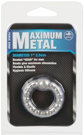NMC Maximum Metal Penisring aus 100 prozent Silikon, 1er Pack (1 x 1 Stück) Transparent