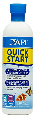 API DE-89E Quick Start nitrifizierende Bakterien 473 ml Flasche für Süßwasser- und Meerwasseraquarien, M