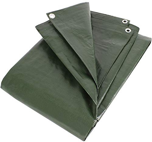 PolyTarp PE-Abdeckplane - Gewebeplane - 210 g/m² - grün 8,0 m x 10 m