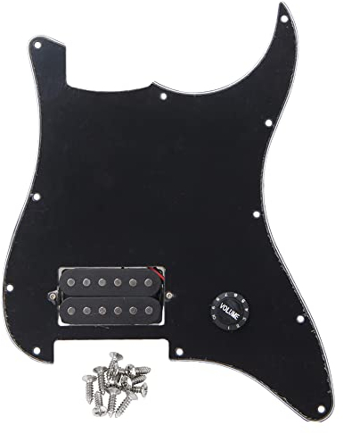 BQLZR Black Prewired Pickguard 1 Humbucker f¨¹r E-Gitarre