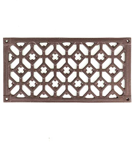 Kamingitter als Luftgitter, Lüftungsgitter für Kachelofen, Warmluftgitter L