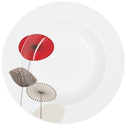 Secret de Gourmet - Assiettes Creuses Blanc 22cm - Porcelaine - Moderne - Occasions Multiples - 6 Unités