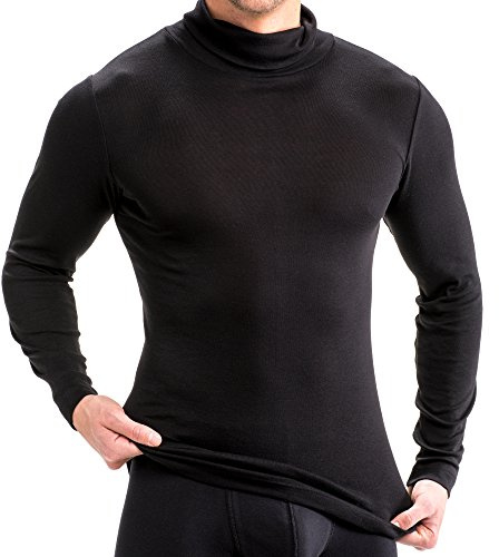 HERMKO 16645 Herren Langarm Shirt mit Rollkragen
