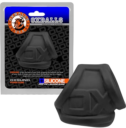 OXBALLS Oxsling Silicone Power Sling, Black Ice