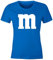MoonWorks® Damen T-Shirt Gruppen-Kostüm M Aufdruck Kostüm Fasching Karneval Verkleidung blau S