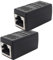 1aTTack.de Cat.6A Netzwerkkabel Kabelverbinder Kabel Adapter RJ45 kompatibel mit Cat5 Cat6 Cat7 Cat8 2 Stück