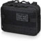 WYNEX Tactical Molle Admin Pouch of Laser Cut Design, Utility Pouches Molle Attachment Medical EMT Organizer with Map Pocket Tool Holder UK Flag Patch Included Black
