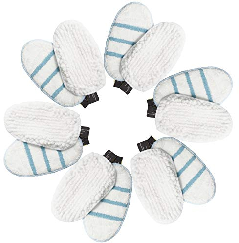 LTWHOME Replacement Microfiber Pads and Coral Pads Set Fit for BLACK+DECKER SteaMitt FSHSMPA-XJ, Fits Models:FSMH1321JMD, FSMH13151SM, FSMH1351SM and FSMH1300FX(Pack of 12)