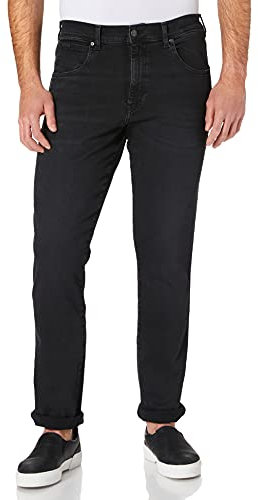 Wrangler Herren Texas Slim Pants, Black Crow., 38W / 34L