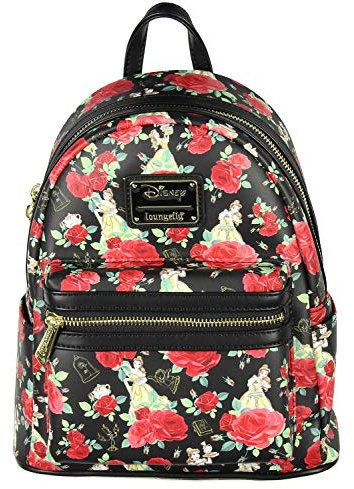 Loungefly Disney Beauty And The Beast Belle Roses Mini Backpack