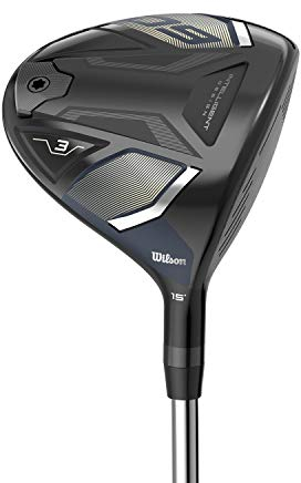 Wilson Staff Golfschläger, D9 Fairway-Holz 7, 21,0° Loft, A-Flex, Für Rechtshänder, Schwarz/Blau, WGW470055A