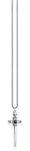 THOMAS SABO Unisex Schwert Kette 925 Sterling Silber geschwärzt KE1999-507-11