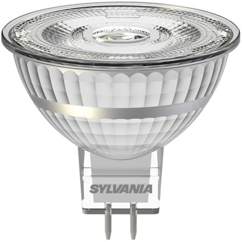 SYLVANIA GU5.3 LED Warmweiß M16 | Dimmbar | 12V LED Spot | 7.5W ersetzt 50W | 621 Lumen | LED Leuchtmittel
