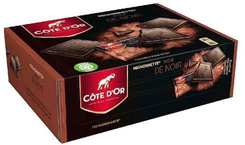 Côte d'Or Mignonnette Noir de Noir - Carton de 120 x 10 g - 1,2 kg