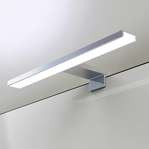 YIQAN 30 cm LED lampada da specchio per bagno 7W 490 lumen 230 volt lampada per specchio da bagno bianco caldo 3000K alluminio completo 3in1 luce per specchio da bagno impermeabile IP44?-