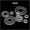 100 pcs weiche harte Plastik PVC Transparent Dichtung flache Waschmaschine,hard,M4x10x1mm