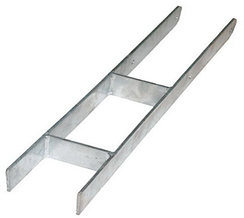 H Anker Pfostenträger Pfostenanker Stahl feuerverzinkt 5 mm alle Größen Stahlträger (Gabelweite 71 mm)